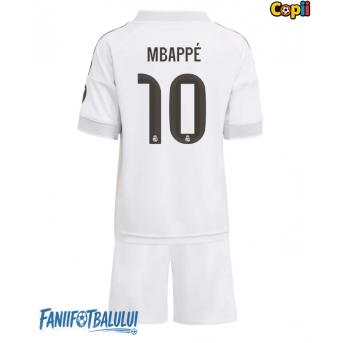 Real Madrid Kylian Mbappe #10 Echipament de Fotbal Replică 2025-26 Copii Acasa (+ Șorturi)